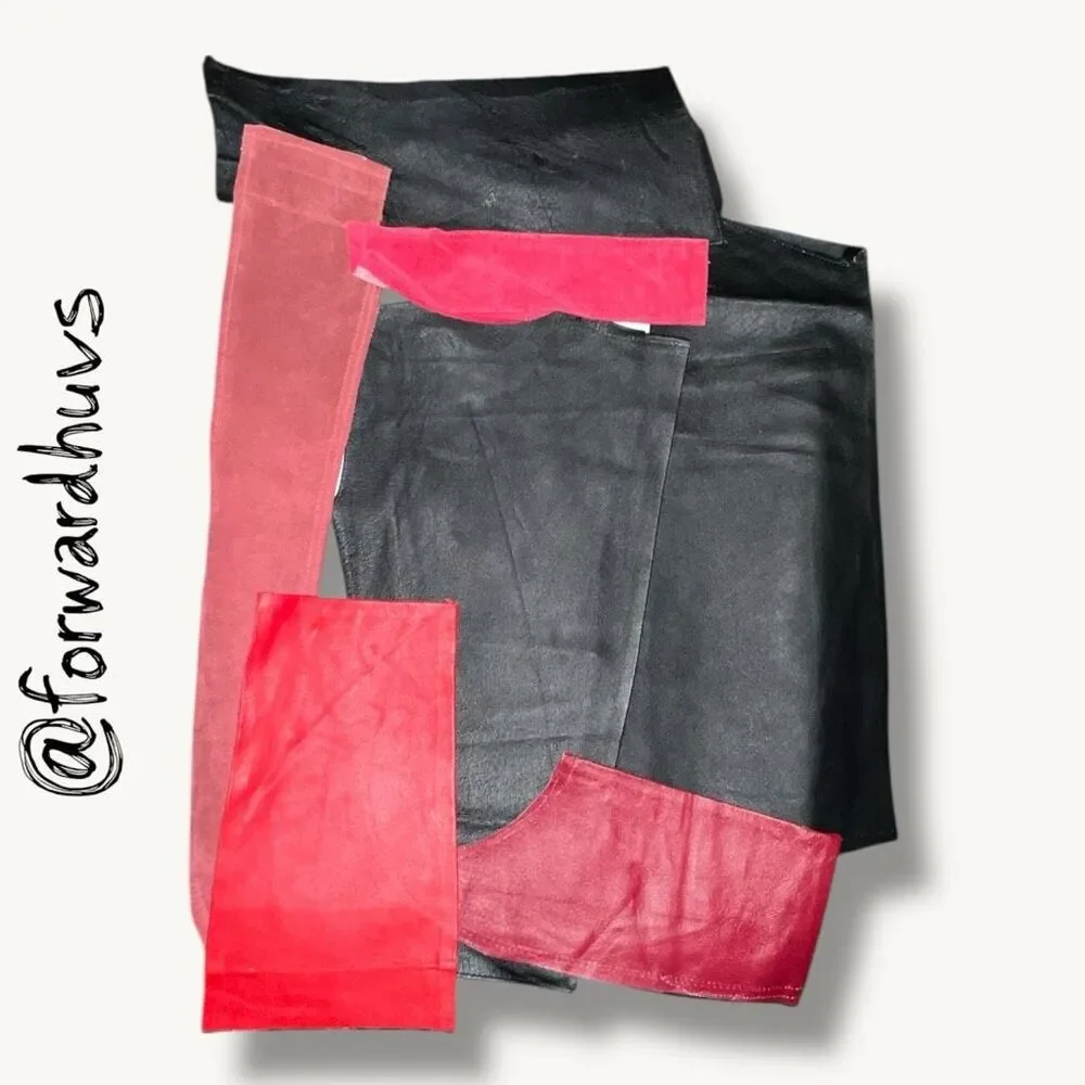 Scrap Suede Sewing Pieces & Leather Crafting Material  - 3 lbs 1oz